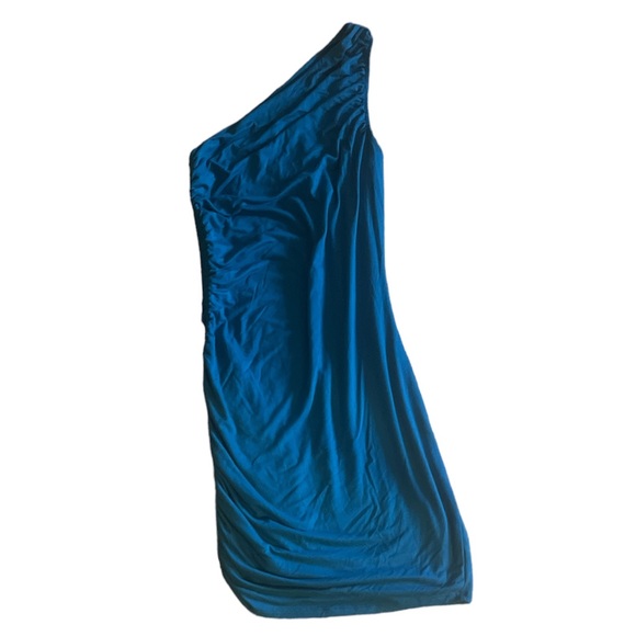 A New Day Women’s ruched knit, mini dress Teal Size XS - Picture 2 of 4